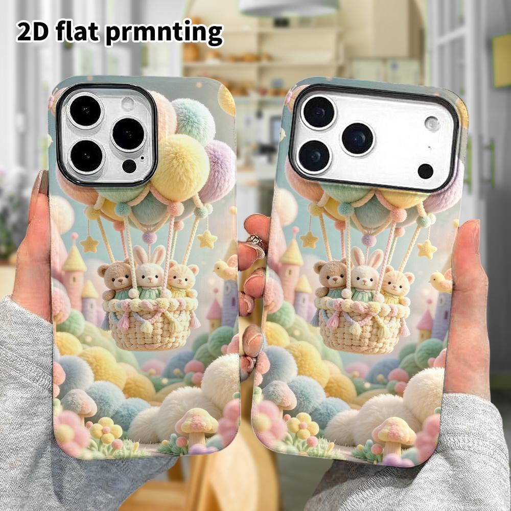 Phone Case: 2D flat, suitable for iPhone 18 17 16 15 14 13 12Pro protective case, Fantasy Journey, perfect Christmas and Halloween holiday gift