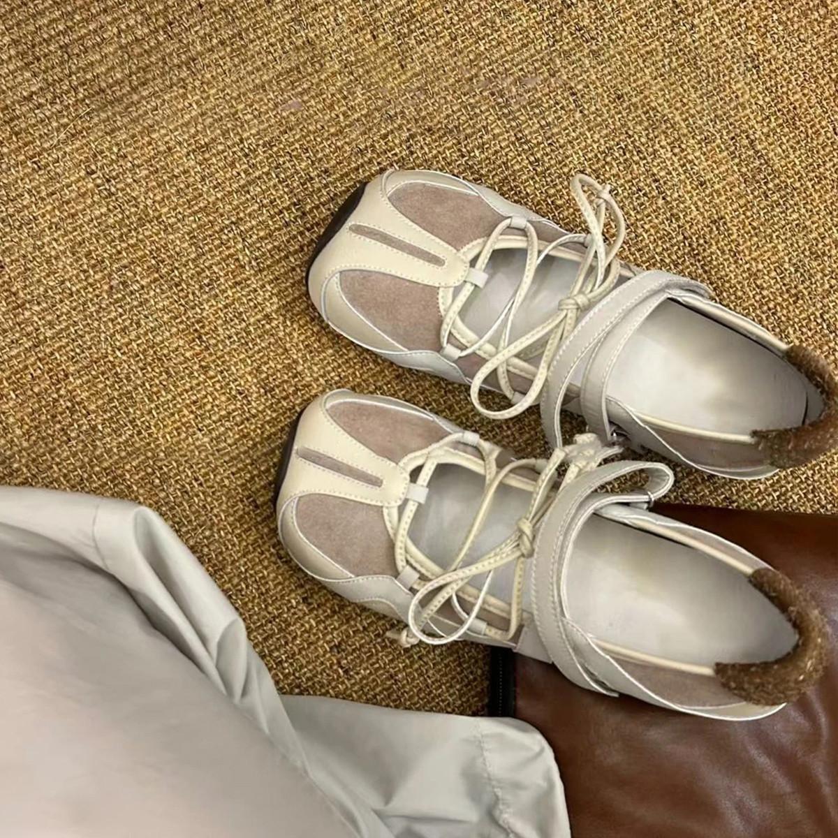 

Функциональные балетки с квадратным носком для виндсерфинга, женские универсальные туфли Мэри Джейн с перекрестным ремешком на липучке и неглубоким вырезом 40