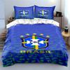 Chelsea Football Club Set Biancheria da Letto Biancheria Copripiumino Set Copripiumino Federe Decorazione per la Casa (1 * Copripiumino 2 * Federe, senza piumino)