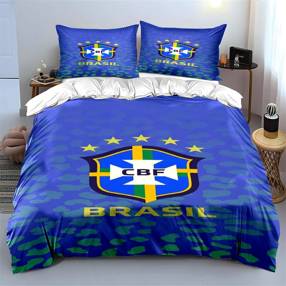 Chelsea Football Club Set Biancheria da Letto Biancheria Copripiumino Set Copripiumino Federe Decorazione per la Casa (1 * Copripiumino 2 * Federe, senza piumino)