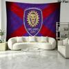 Orlando City SC Wall Tapestry Aesthetic Wall Hanging Printed Fabric Blanket Decorative Tapestries for Bedroom Living Room Home Decor