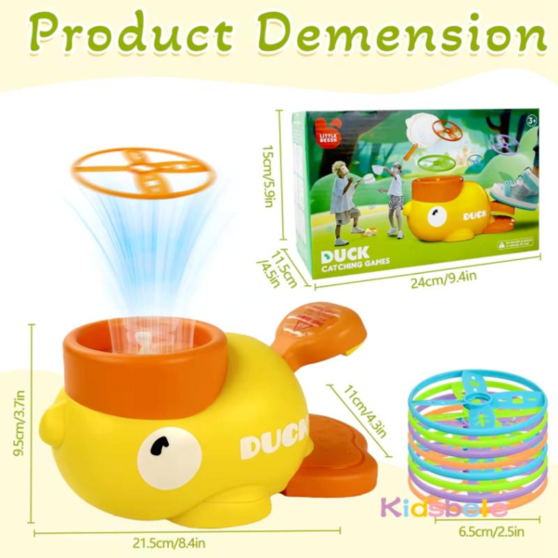 Duck Saucer Step-On Launcher Flying Disc Toy Outdoor Garden Yard Sport Shooting And Catching Learning Toy Summer Outdoor Game