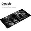 Retro Cowboy Grey Black American Flag Aluminum License Plate 6 X 12 Inch Metal Car Front License Plate Cover Car Decor Accessory Novelty Vanity