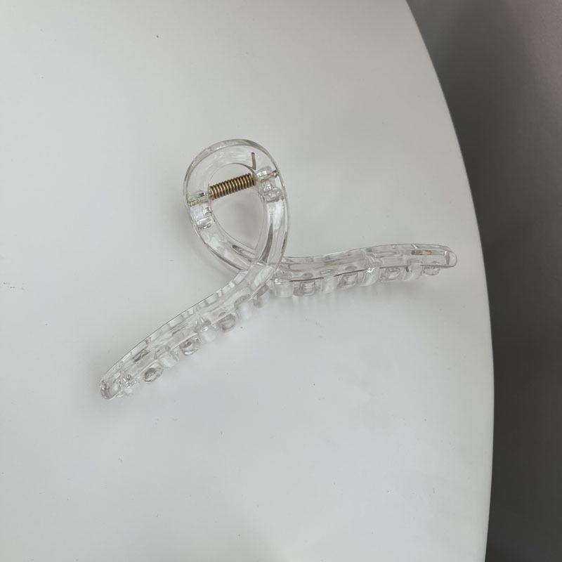 Große Damen-Haarklammer aus Kunststoff - Klemme für Dutt am Hinterkopf