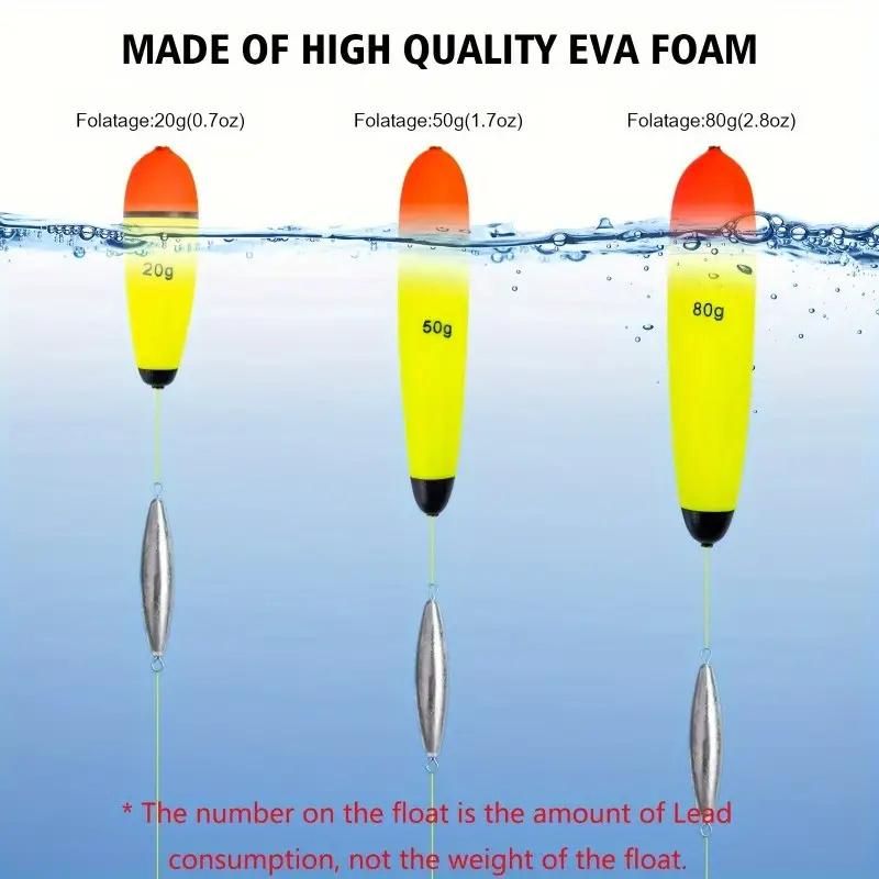 4pcs 10g-120g Foam Fishing Float Floating Buoyancy EVA Elastic Boya Fishing Float Rock Fishing Bobber Flotador Peche Boia Tackle
