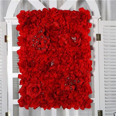 Silk Rose Flower Wall Home Decor Champagne Artificial Flower for Wedding Decoration Flower Wall Romantic Wedding Backdrop Decor
