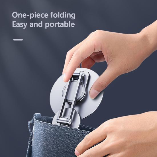 Foldable Phone Holder High Stability 360-Degree Rotating Angle Adjustable Universal Magnetic Desktop