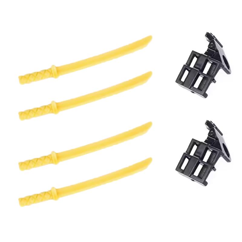 MOC Building Blocks Character Accessories Explosion-Proof Helmets Hats Gas Mask Knife Stands Mechanical Dog Drones DIY Toy Gift