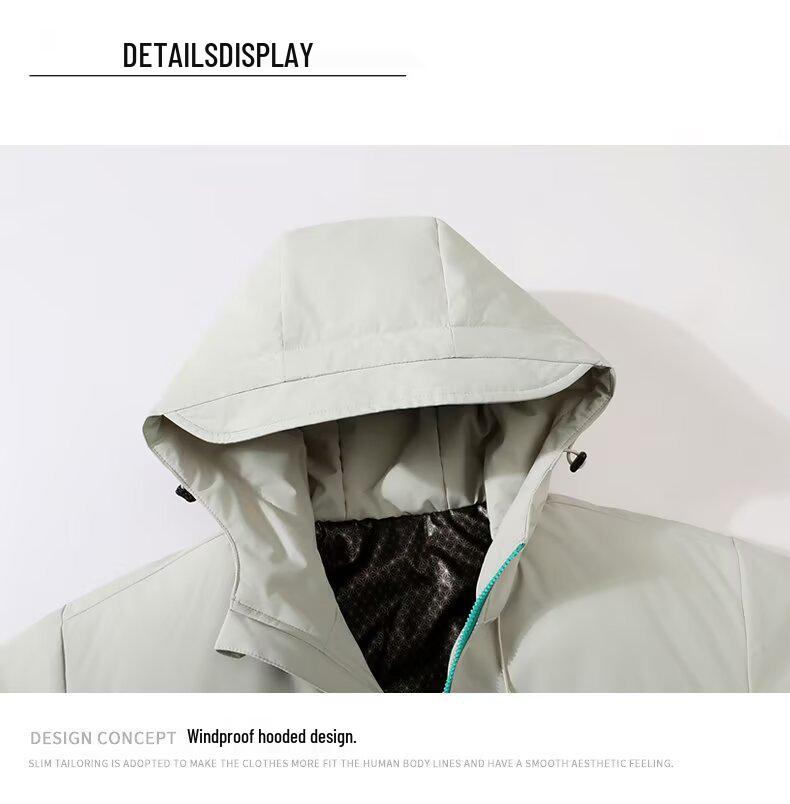 Men's Thickened Windproof Waterproof Ski Jacket - Trendy Japanese Style Winter Mountaineering Coat.