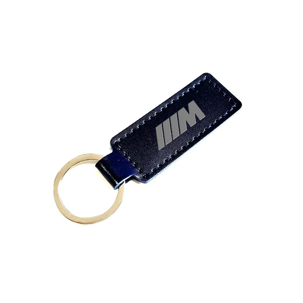 BAAQ1 Car Sticker 2026 Hot 2025 Suede Leather Car Logo Keyring BMW M Keychain Key Chain Ring For BMW M E46 E90 E60 E91 F20 F30 E39 E36