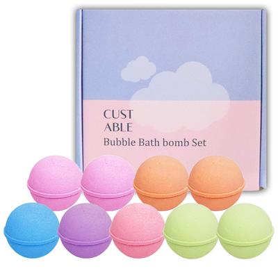 Individualisierbare Schaumbadbomben 9er Set, 1 Set, 640g
