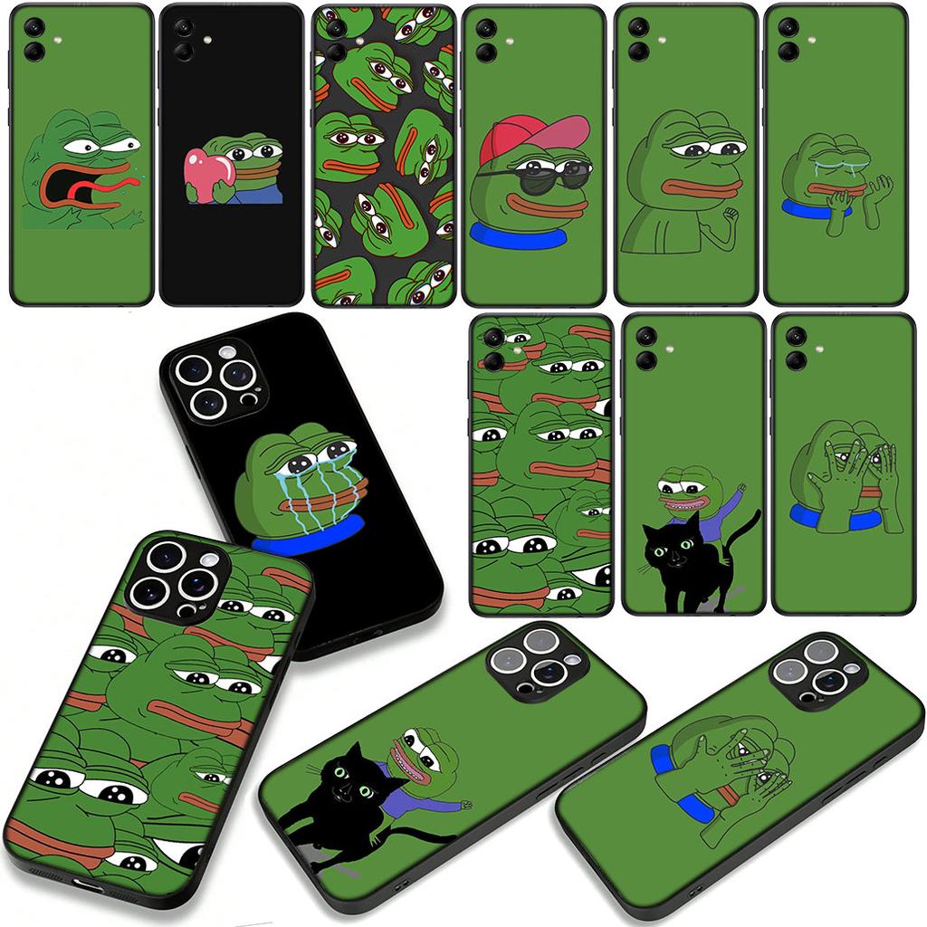 Animal Sad Frogs Pepes Funny Cover Phone Case for Xiaomi Redmi Note 14 12 13 ProPlus A3 Pro Plus 12C 13C 14C 5G