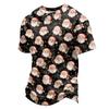 Men's Quick Dry Short Sleeve Neck T-Shirt with Christmas Print