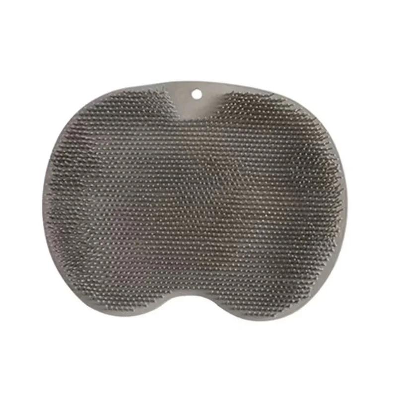 

Foot Scrubbing Pad Bathroom Bath Brush Multifunctional Scrubbing Foot Massage Pad Non-slip Foot Pad Silicone Bath Brush серый