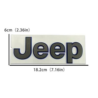 Gjzm7 For Grand Cherokee Commander Renegade Liberty Compass PatriotWrangler Tj Jk Trunk Sticker Decoration ABS Car Front Emblem