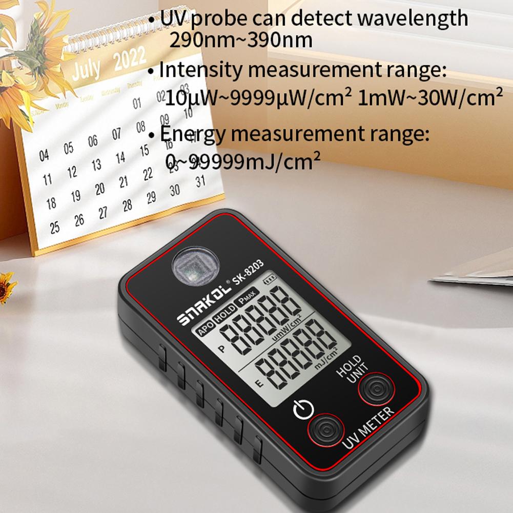 Hochpräzises Ultraviolett-Illuminameter Tragbares Beleuchtungsstärkemessgerät Handgehaltenes Beleuchtungstestmessgerät