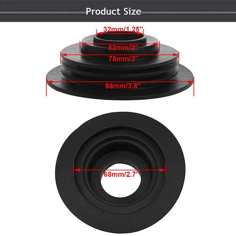2Pcs Universal LED Headlight Dust Cover Rubber Seal Cap Waterproof Dustproof Dust Caps for Car Headlight Bulb Housing