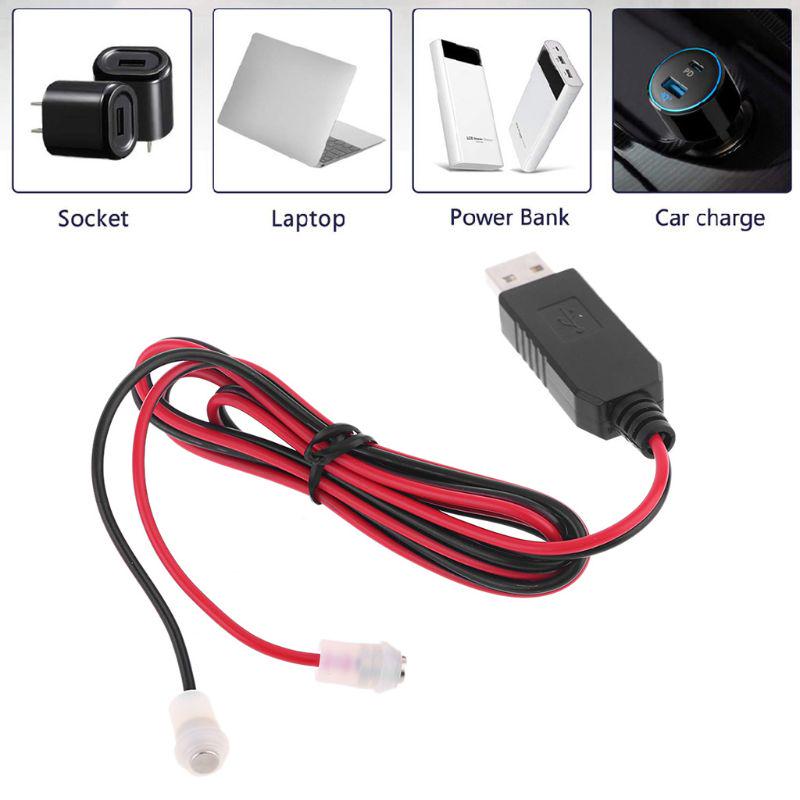 Magnetic Clip USB 5V To 4.2V Converter Voltage Converter Power Cable 3.7V 18650 26650 Battery Eliminator Cable