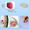 Amortisseurs de vibrations pour raquette de tennis en forme de fraise avec motif dessin animé