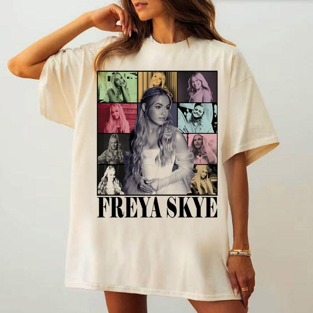 Freya Skye T Shirt Unisex Comfortable Classic Colorful Pastel Y2k Tshirt Aesthetic Vintage Trendy Classic Grunge 2000s