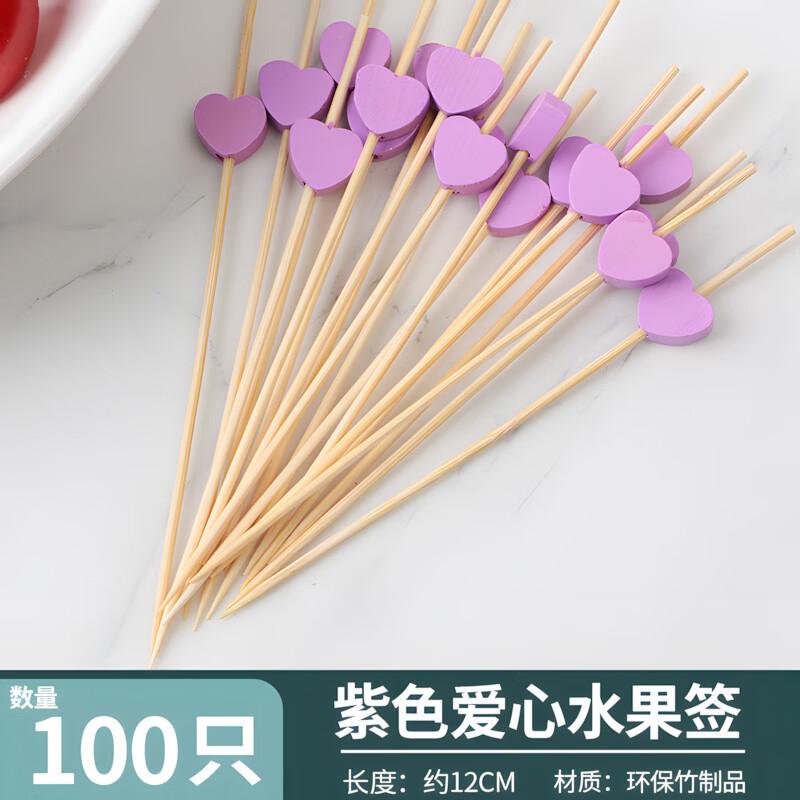 ZISIZ Disposable Bamboo Fruit Picks