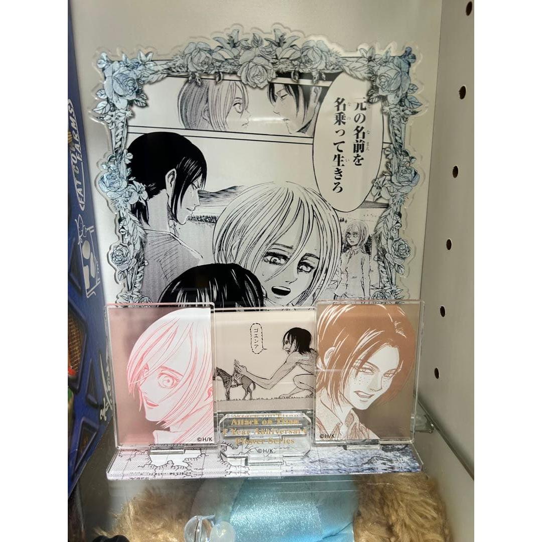 Used [Rare] Attack on Titan Anique Acrylic Diorama Historia & Ymir Oath and Promise
