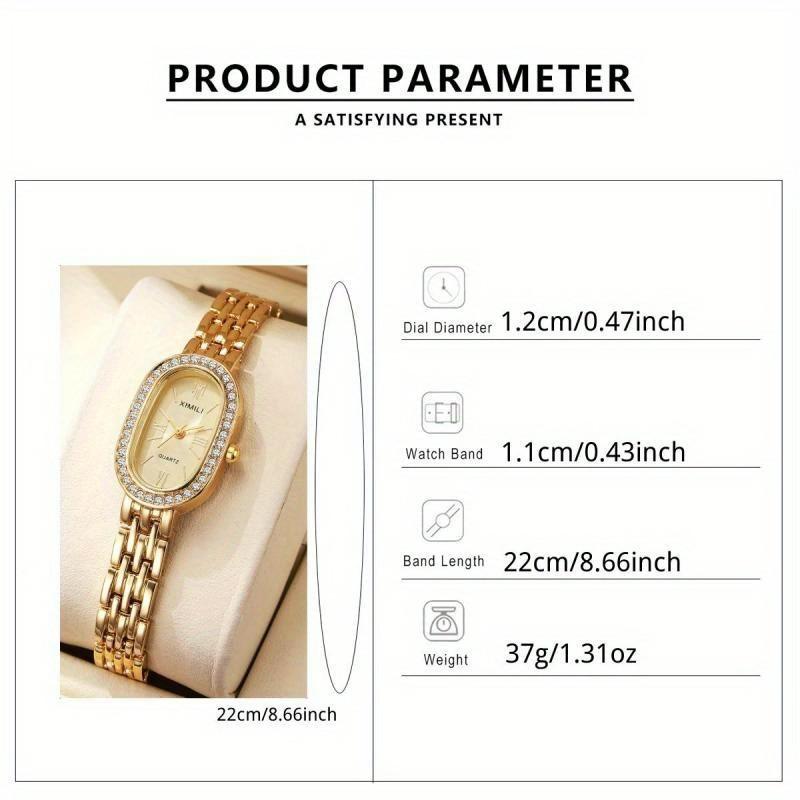 Hodinky Dámské Nerezová Ocel s Diamantem Anglické Hodinky Jednoduché Luxusní Neformální Obchodní Hodinky