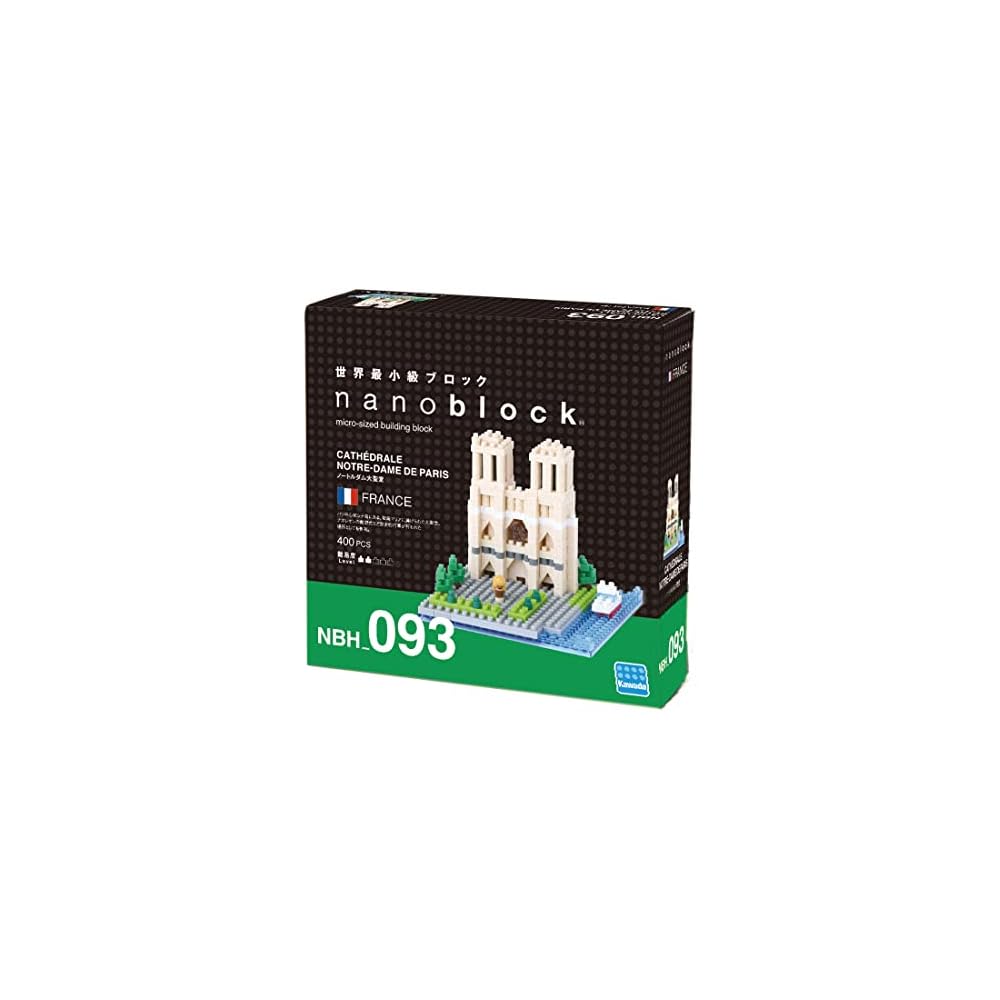 Nanoblock Notre Dame Cathedral Building Kit NBH_093 Creative Construction Toy