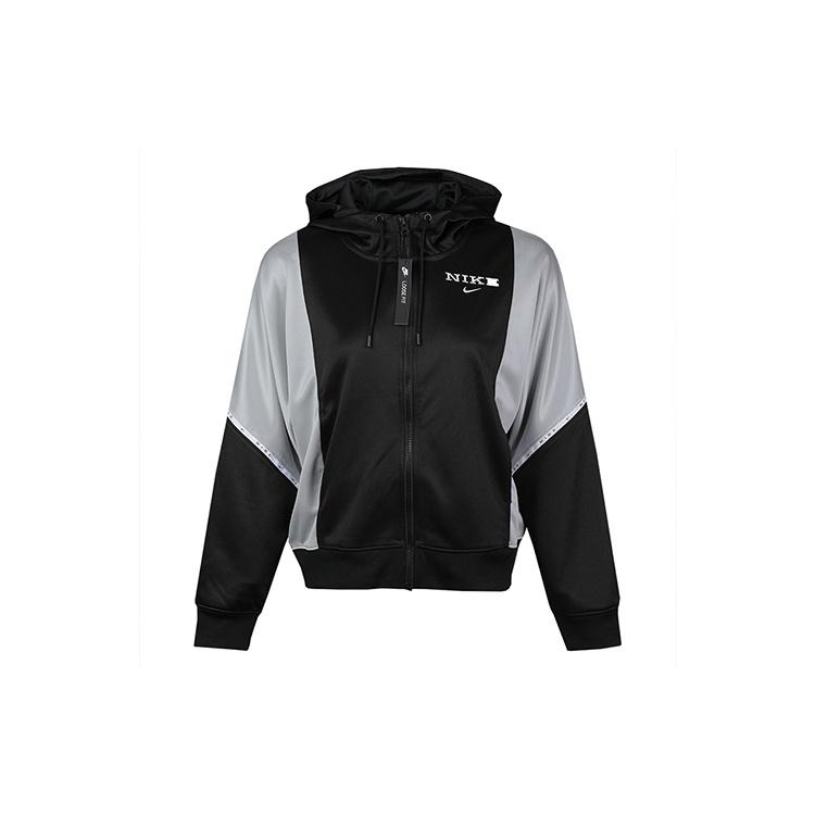 (WMNS) Nike Sportswear Logo Printing Hooded Jacket Black/White Black-white Women s CJ3678-011 XL