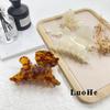 Luohe Jewelry Large Jelly Acetate Hair Clip - Elegant Fairy Puppy Claw Shark Clip