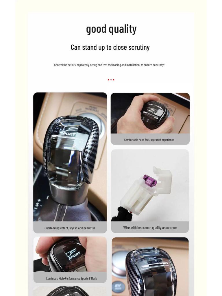 Lexus ES/RX/NX/IS/GS Gear Shifter Modification Kit with Anti-Slip Mechanism