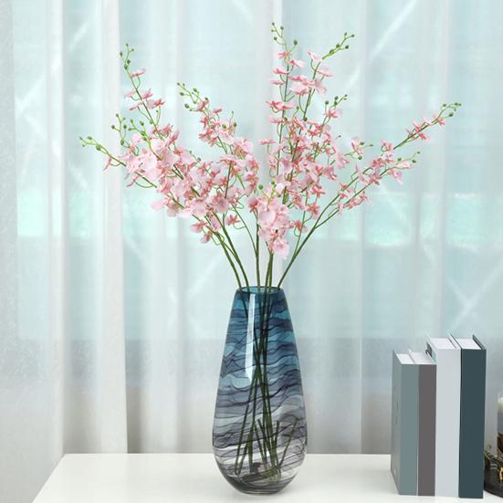 Artificial Phalaenopsis Flower Real Touch Faux Butterfly Orchid Branch for Tall Vase Wedding Home Office Party Hotel Decoration