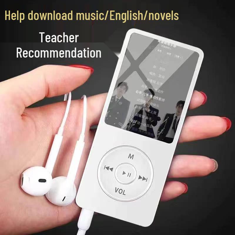 MP3 Player for Students: Bluetooth-enabled, Compatible with MP3/MP4 Formats, Ideal for Music and Audiobooks.