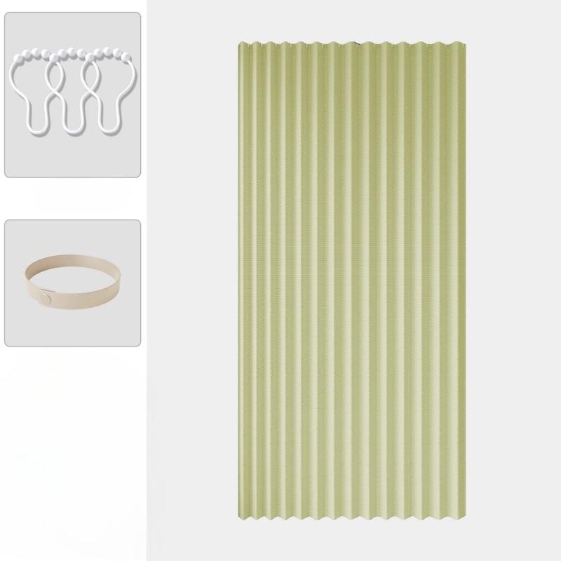 Door Curtain Pleated Door Curtain Folding Door Curtains Accordion for Bedroom Curtain Partitions, Wardrobes, Shoe Cabinets Etc