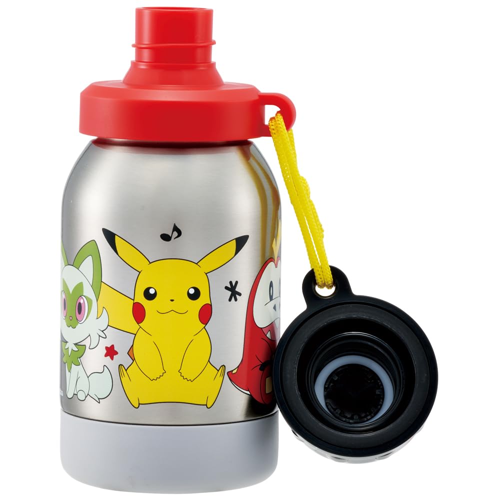 Skater 380ml Stainless Steel Water Single Room Healthy 23N - Bottle, Layer, Temperature, Drink, Pokémon Design, SSSC4-A