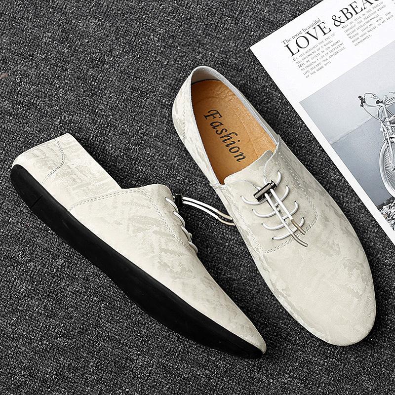 Leather Men Shoes Casual Oxford Shoes Luxury Formal Mens Loafers Moccasins Italian Breathable Men Driving Shoes Soft Lightweight