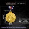 10Pcs Baseball Medals Sports Medals 5cm Metal Winner Medals with Neck Ribbon Baseball Memorial Medal for Baseball Race