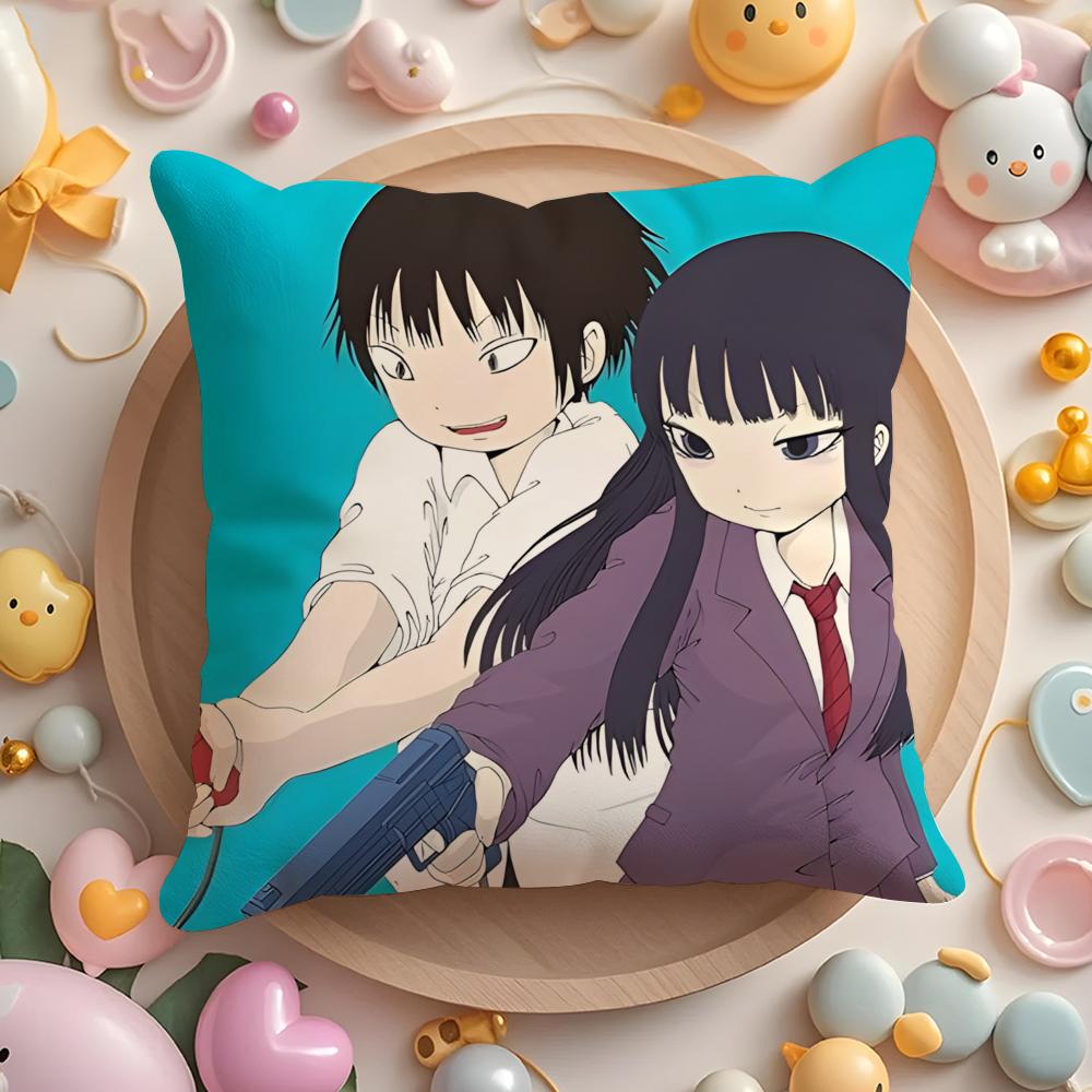 

Cute H-Hi S-Score Girl Cushion Cover Home & Car Multi-Scene Pillow Cover - Reversible, Soft & Durable for Daily Use 30X30cm