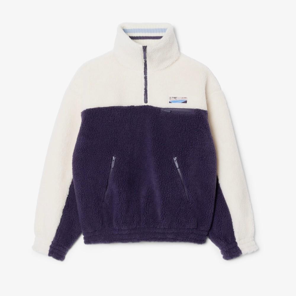 Lacoste Women's Polarfleece Half-Zip Sweatshirt SF5266-55NAIE