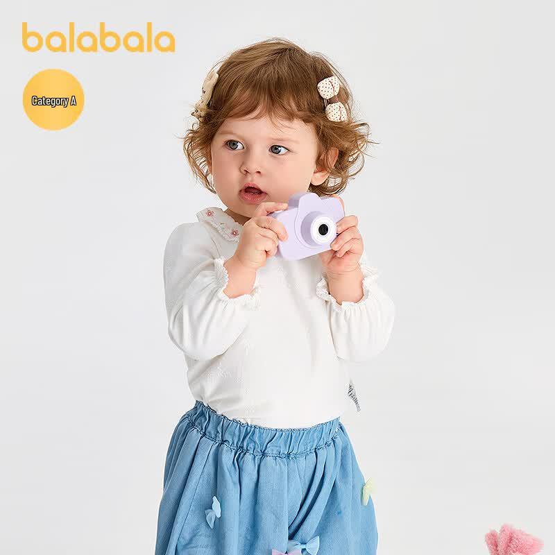 Balabala Kids' Letter Print Long-Sleeve T-Shirt