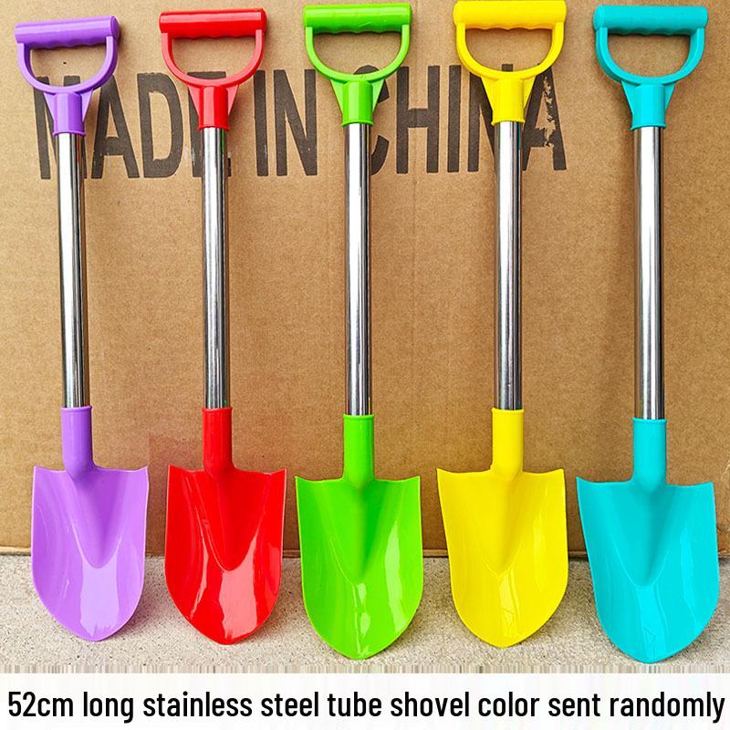 Large Stainless Steel & Plastic Beach Shovel for Kids