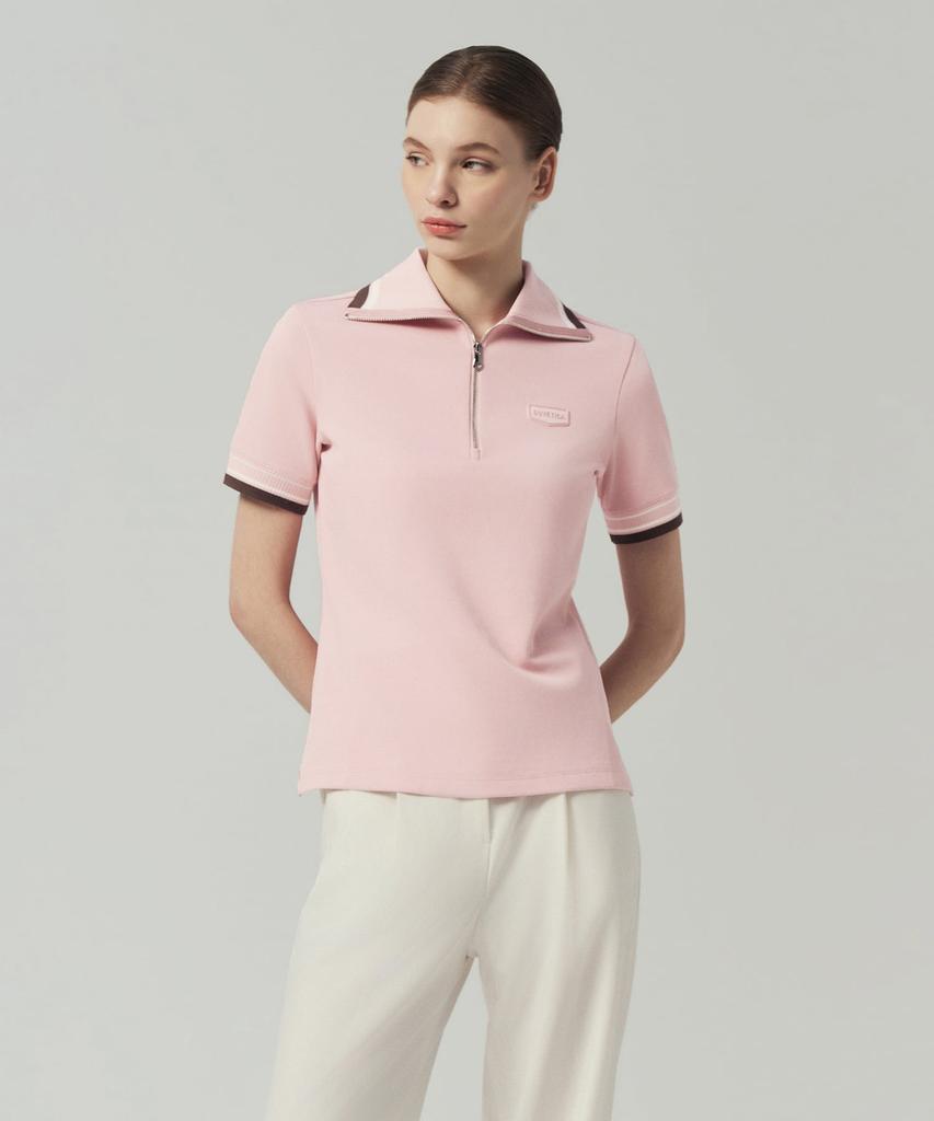 DUVETICA Lungara (Pink) (Women'S Short-Sleeve Polo Shirt)