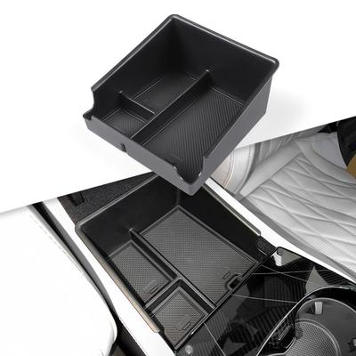 Für BYD Seal EV Mittelkonsolen-Armlehnen-Aufbewahrungsbox Mittleres Fach Organizer Zubehör Aufräumen Schwarz