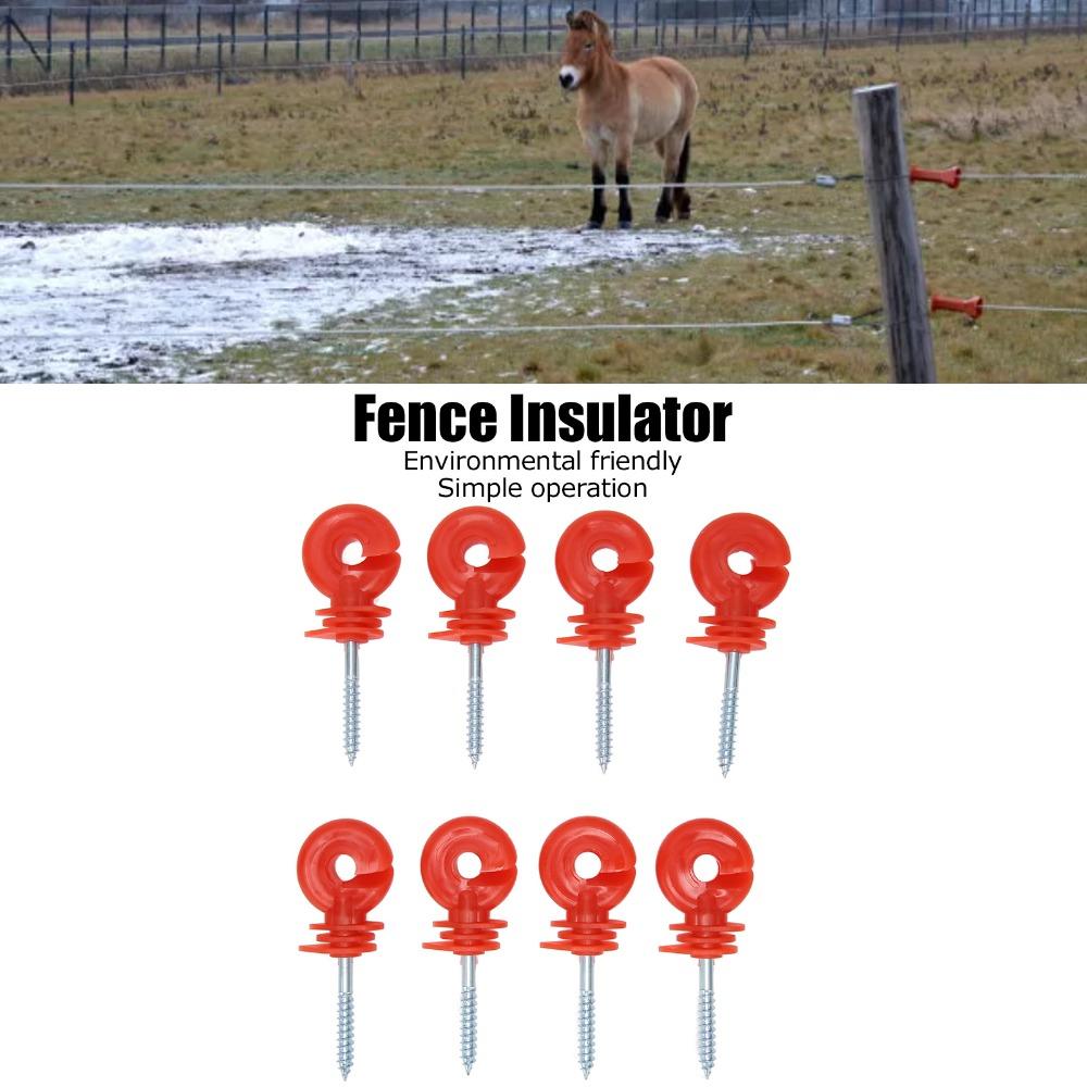 50Pcs Screw In Design Fence Insulator Rainproof Screw In Insulator  Timber Post