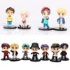 7pcsset Tinytan Bts Figure Dynamite Bangton Boys Groups Mini Figurine Army Gift