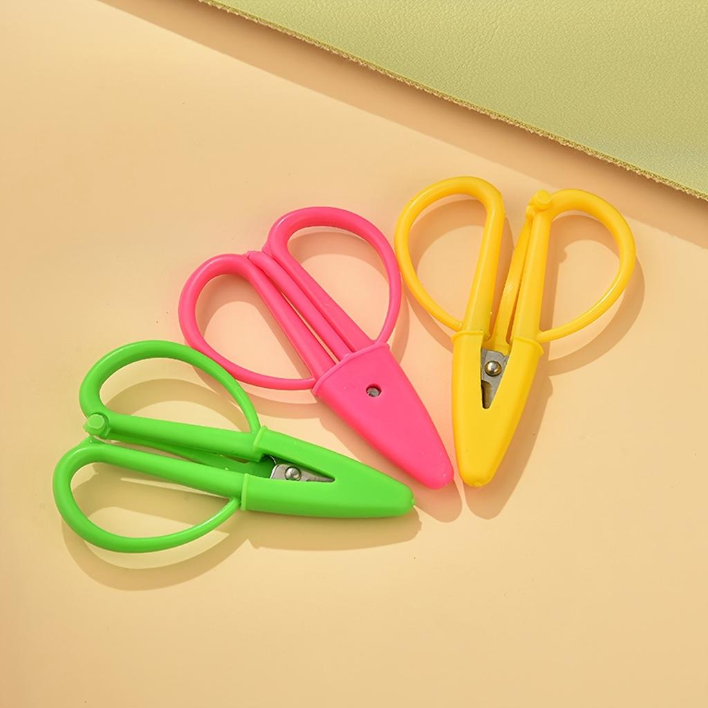 Compact Silicone-Covered Mini Scissors - Portable Thread Trimming & Embroidery Shears, Safety Pointed Tip, Ideal for Sewing & Crafts