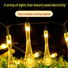 Solar LED Water Drop String Lights