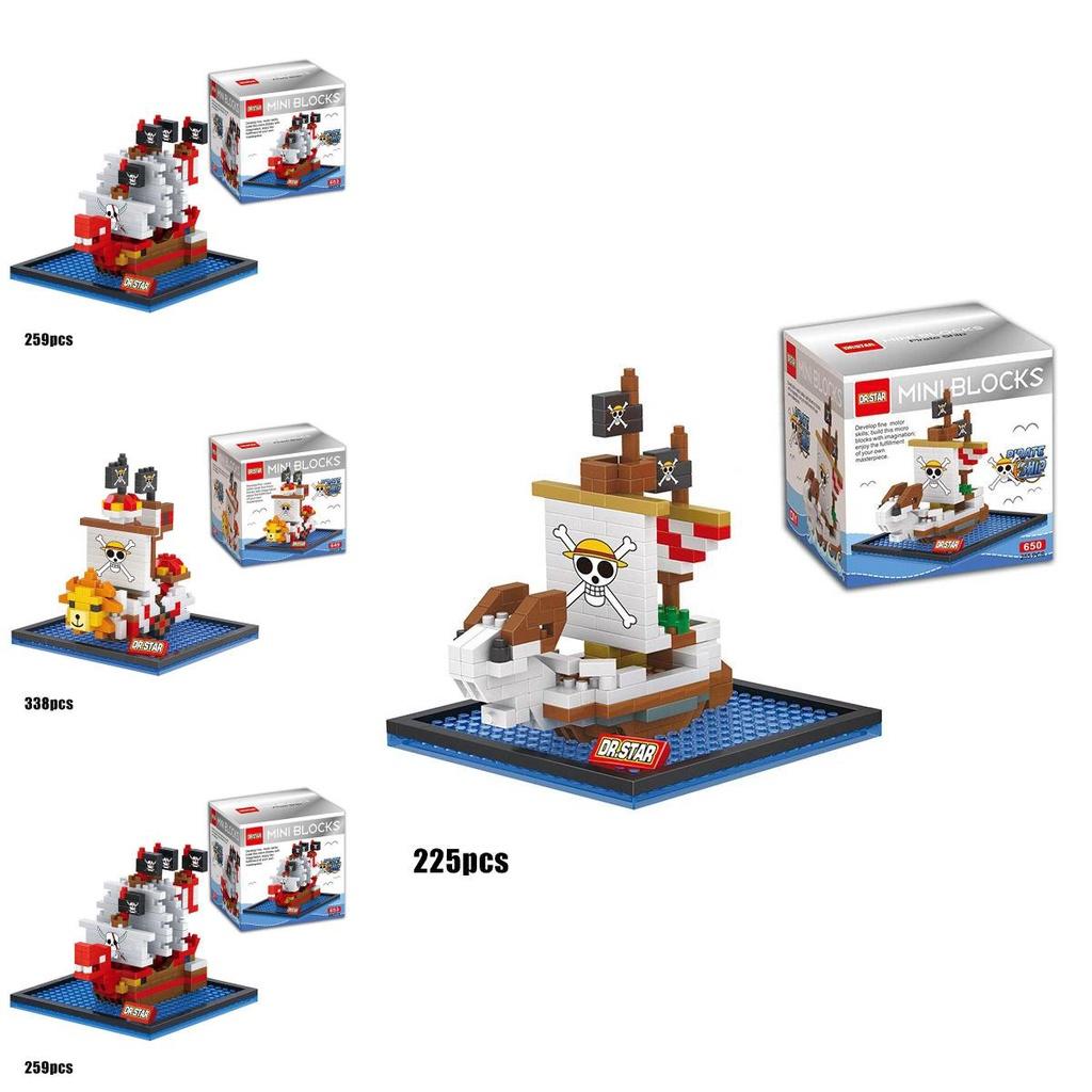 One Piece Pirate Boat Building Block Toy Mini Figure Collection Gift For Kids