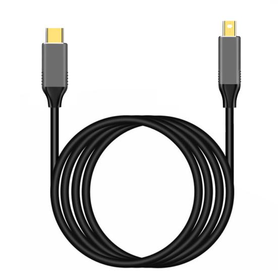 Conversor adaptador de cabo USB Type C para Mini DisplayPort DP 4K 6FT para MacBook