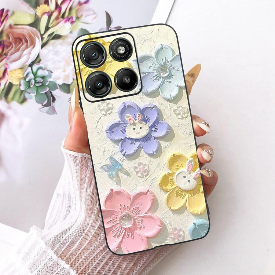 Hülle für Motorola Moto G67 Power Ästhetische Cartoons Weiche Silikon Handyhülle Rückabdeckung für MotoG57 Power G 67 Power TPU Hülle